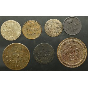 Zabór rosyjski, Zestaw monet (7 egz)