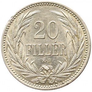 Hungary, 20 filler 1893