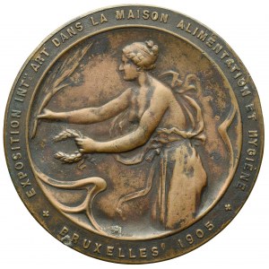 Belgia, Medal Międzynarodowa Wystawa sztuki domowej, Bruksela 1905