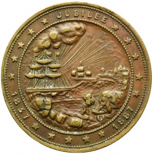 British India, Medal for the jubilee of 50 years of reign Queen Victoria