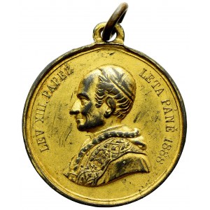 Czechy, Medalik Leon XIII 1888 - św. Jan Nepomucen