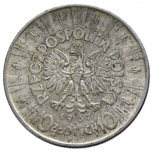 II Rzeczpospolita, 10 złotych 1937 Piłsudski