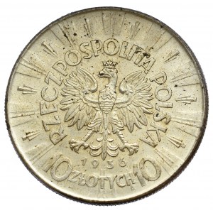 Zweite Polnische Republik, 10 Zloty 1936 Piłsudski