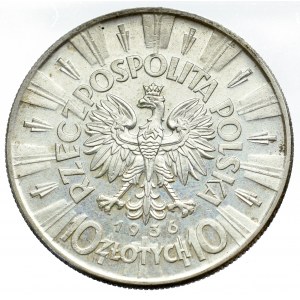 II Republic of Poland, 10 zloty 1936 Pilsudski