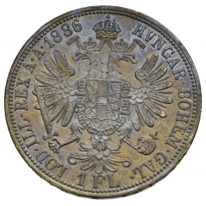 Austria, Franz Joseph, 1 florin 1886