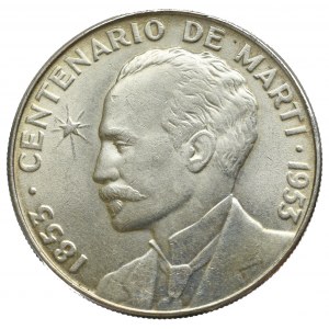 Cuba, 1 peso 1953 José Martí