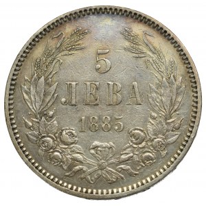 Bułgaria, 5 lewa 1885