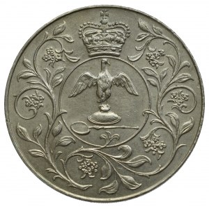 England, 25 new pence 1977 - silver jubilee