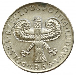 PRL, 10 złotych 1966 Mała kolumna