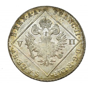 Austria, Franz II, 7 kreuzer 1802 - overstriked on 12 kreuzer