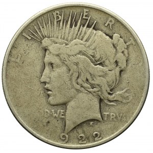 USA, Peace dollar 1922