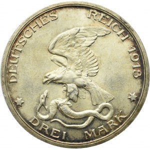 Germany, Pruessen, 3 mark 1913