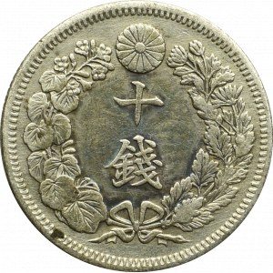 Japonia, 10 sen, 1870.