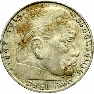 III Reich,2 mark 1939 Hindenburg G