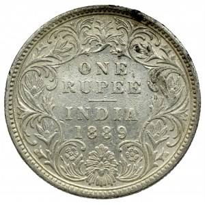 Indie, 1 Rupia, 1889