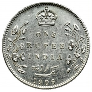 Indie, 1 Rupia, 1906