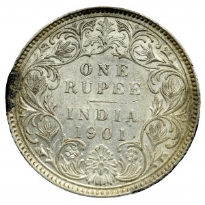 Indie, 1 Rupia, 1901
