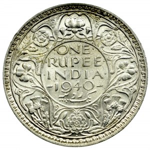 Indie, 1 Rupia, 1940