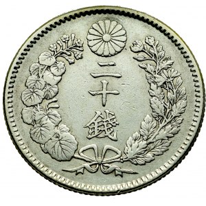 Japonia, 20 sen, Meiji