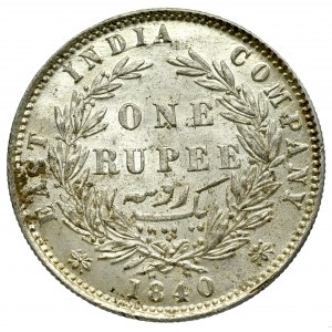 Indie, 1 rupia 1840