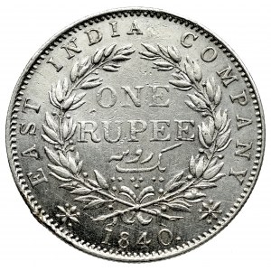 Indie, 1 rupia 1840