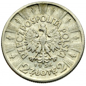 II Republic of Poland, 2 zlote 1934 Pilsudski