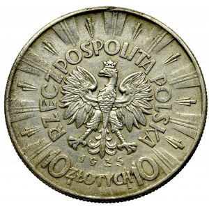 II Republic of Poland, 10 zloty 1935-1936 Pilsudski