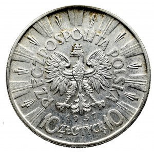 II Rzeczpospolita, 10 złotych 1937 Piłsudski