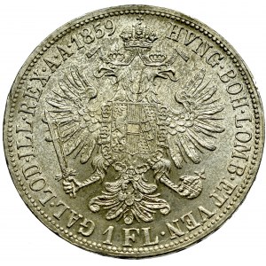 Austria-Hungary, 1 florin 1859