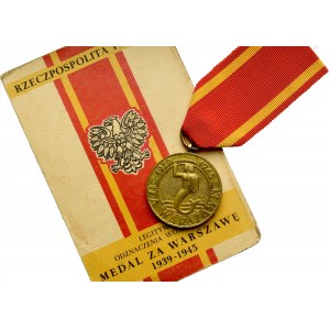 PRL, Medal Za Warszawę z legitymacją