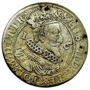 Sigismund III, 18 groschen 1624, Danzig - date overstriked