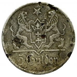 Free City of Danzig, 5 gulden 1923