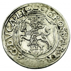 Zygmunt II August, Trojak 1563, Wilno - LI/LI