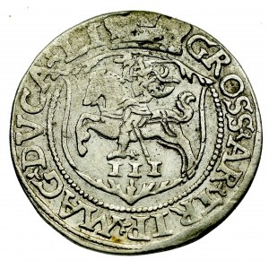 Sigismund II Augustus, 3 groschen 1564, Vilnius - L/LI