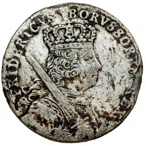 Niemcy, Prusy, Fryderyk II, ort, 1758 F, Magdeburg