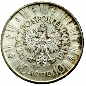 II Republic of Poland, 10 zloty 1937 Pilsudski