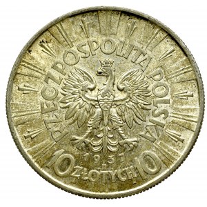 II Rzeczpospolita, 10 złotych 1937 Piłsudski