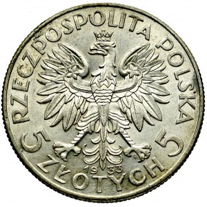 II Republic of Poland, 5 zloty 1933 Polonia