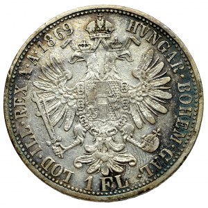Austria-Hungary, Franz Joseph, 2 florins 1869