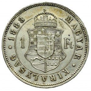 Hungary, Franz Joseph, 1 forint 1883, Kremnitz