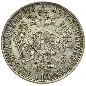 Austria, Franz Joseph, 1 florin 1858-1886 (5 pcs)