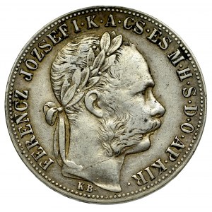 Hungary, Franz Joseph, 1 forint 1886, Kremnitz