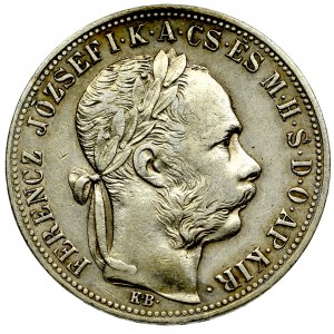 Węgry, Franciszek Józef, 1 forint 1884, Kremnica