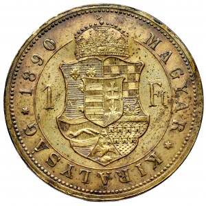 Hungary, Franz Joseph, 1 forint 1890, Kremnitz