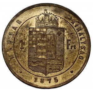 Węgry, Franciszek Józef, 1 forint 1875, Kremnica