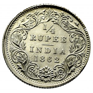 British India, 1/4 rupee 1893