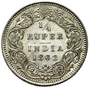 British India, 1/4 rupee 1893