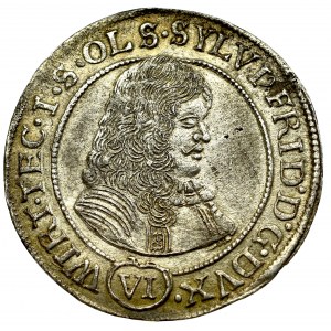 Śląsk, Księstwo Oleśnickie, Sylwiusz Fryderyk, 6 krajcarów 1674