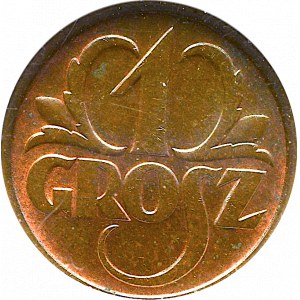 II Rzeczpospolita, 1 grosz 1936 - NGC MS63 BN