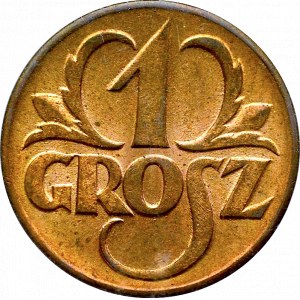 II Rzeczpospolita, 1 grosz 1923 - NGC MS64RD